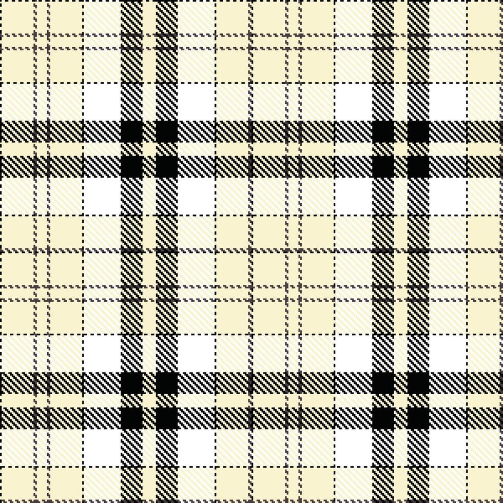 Modern Seamless Tartan in Cool Black tones Textile Design vector