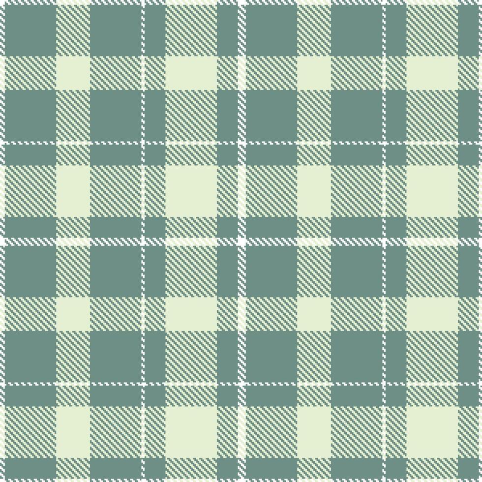 Modern Warm Greyish Teal Seamless Tartan Textile Design Variant 1809 vector