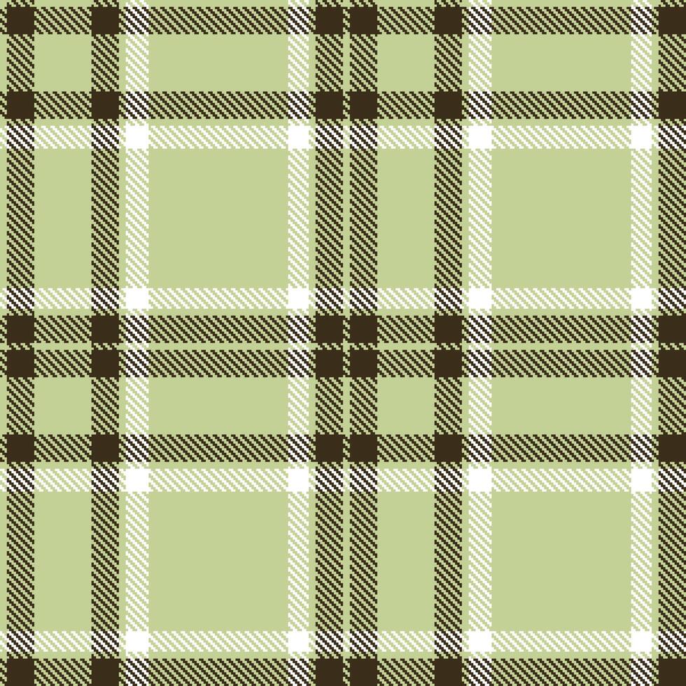 Modern Iridescent Pale Olive Seamless Tartan Textile Design vector