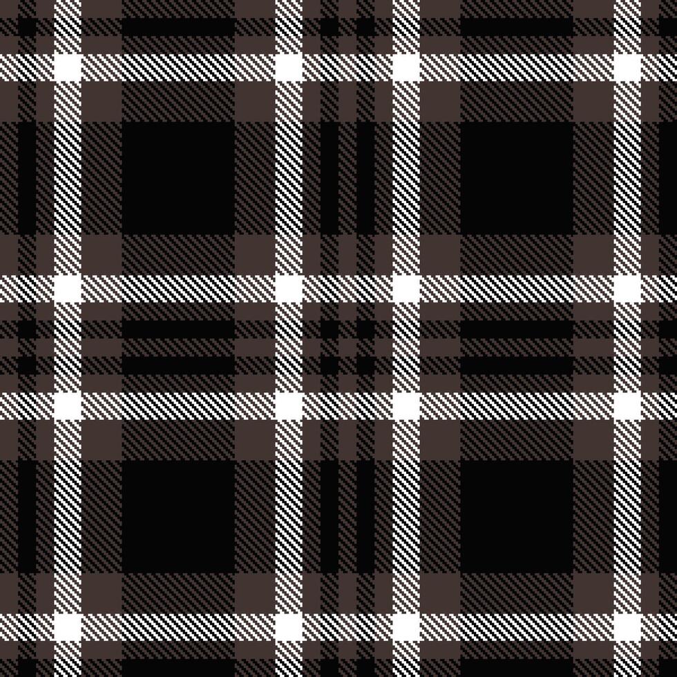 Modern Rich Dark Grey Seamless Tartan Textile Design 2 vector