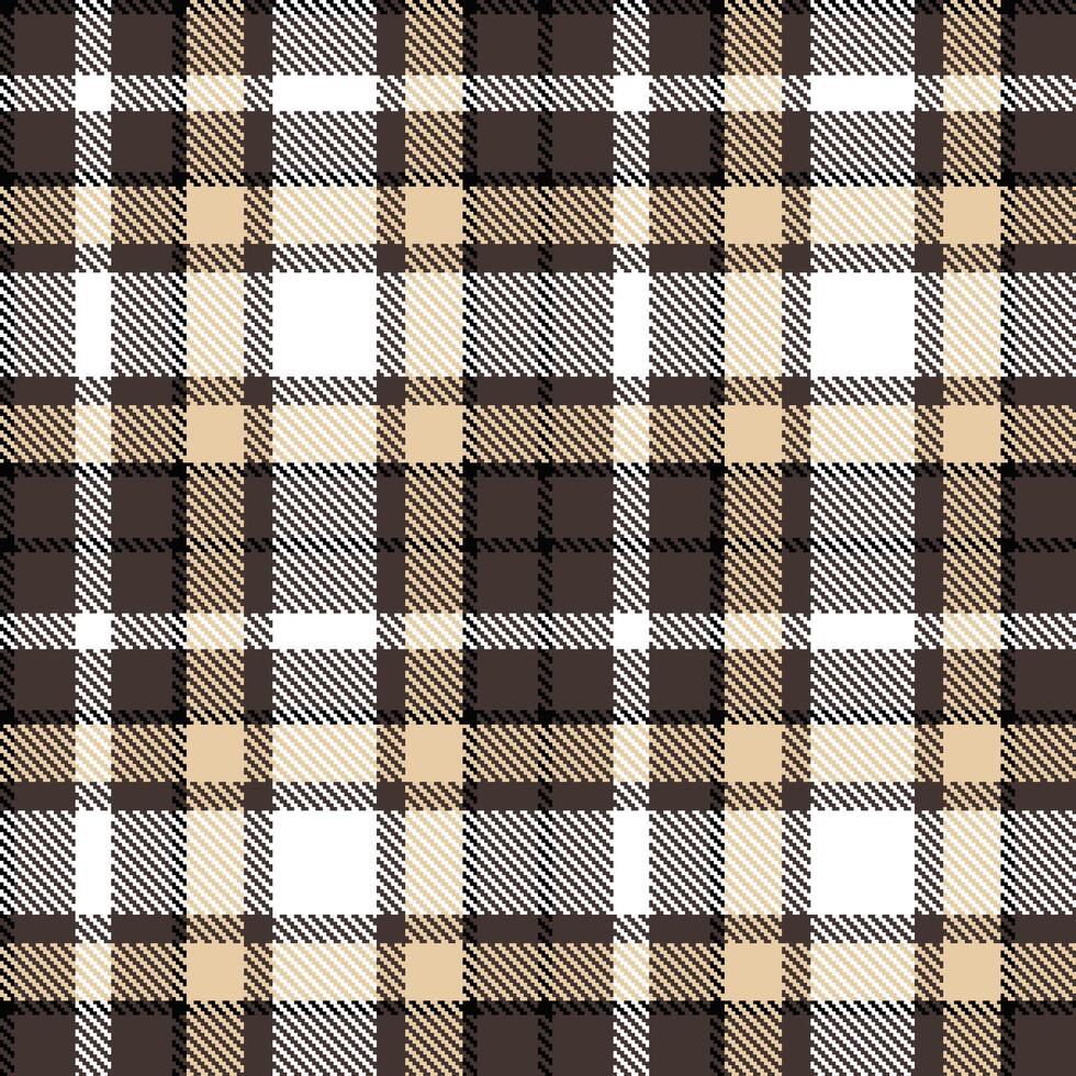 Modern Metallic Dark Grey Seamless Tartan Textile Design Variant 1864 vector