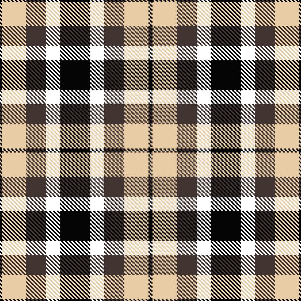 Modern Seamless Tartan in Vivid Almost Black tones Textile Design Variant 1868 vector