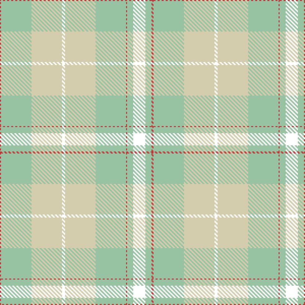Deep Greenish Grey Seamless Tartan with Dark Reddish accents Textile Design vector