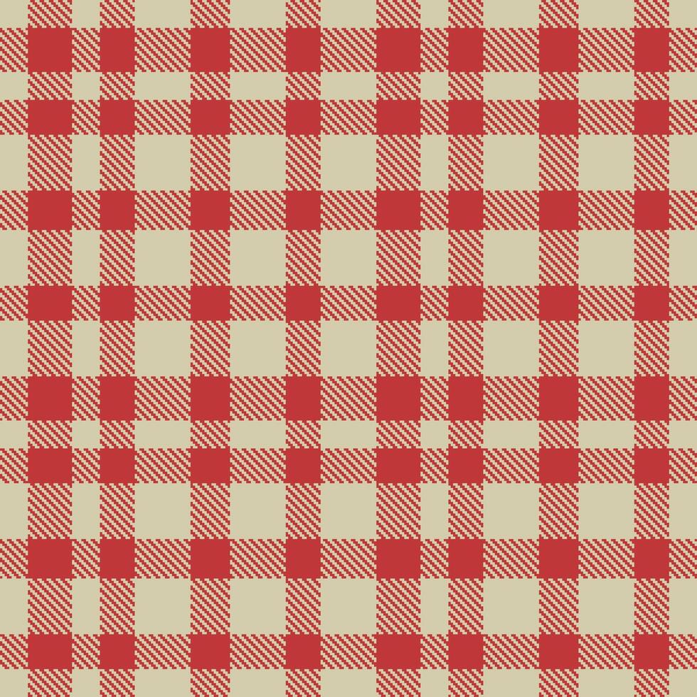 Metallic Beige and Iridescent Reddish Seamless Tartan Textile Design vector