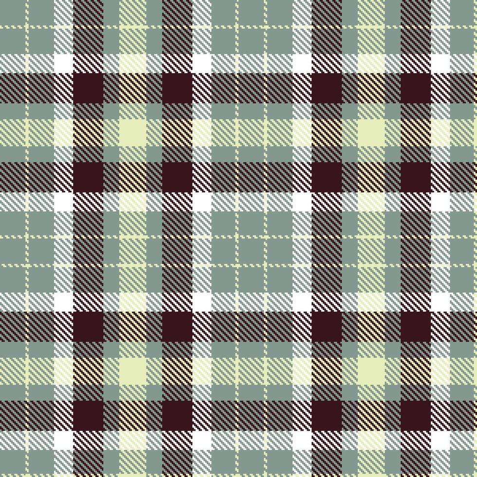 Pale Grey Seamless Tartan with Rich Cream accents Textile Design vector