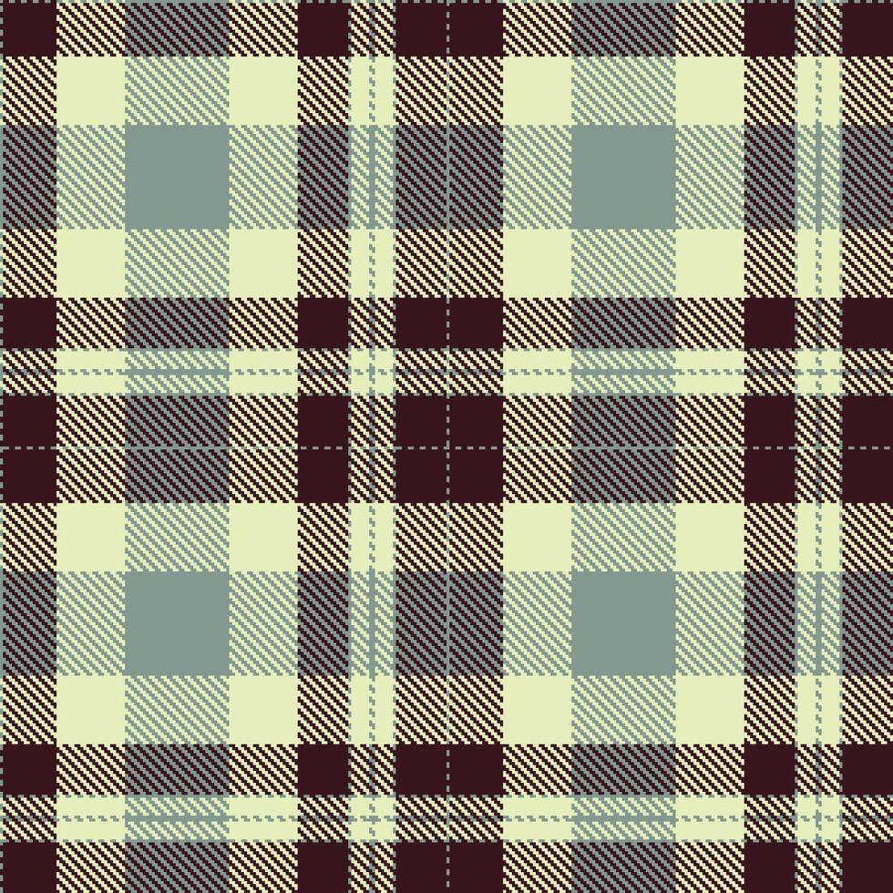 Modern Soft Grey Seamless Tartan Textile Design vector