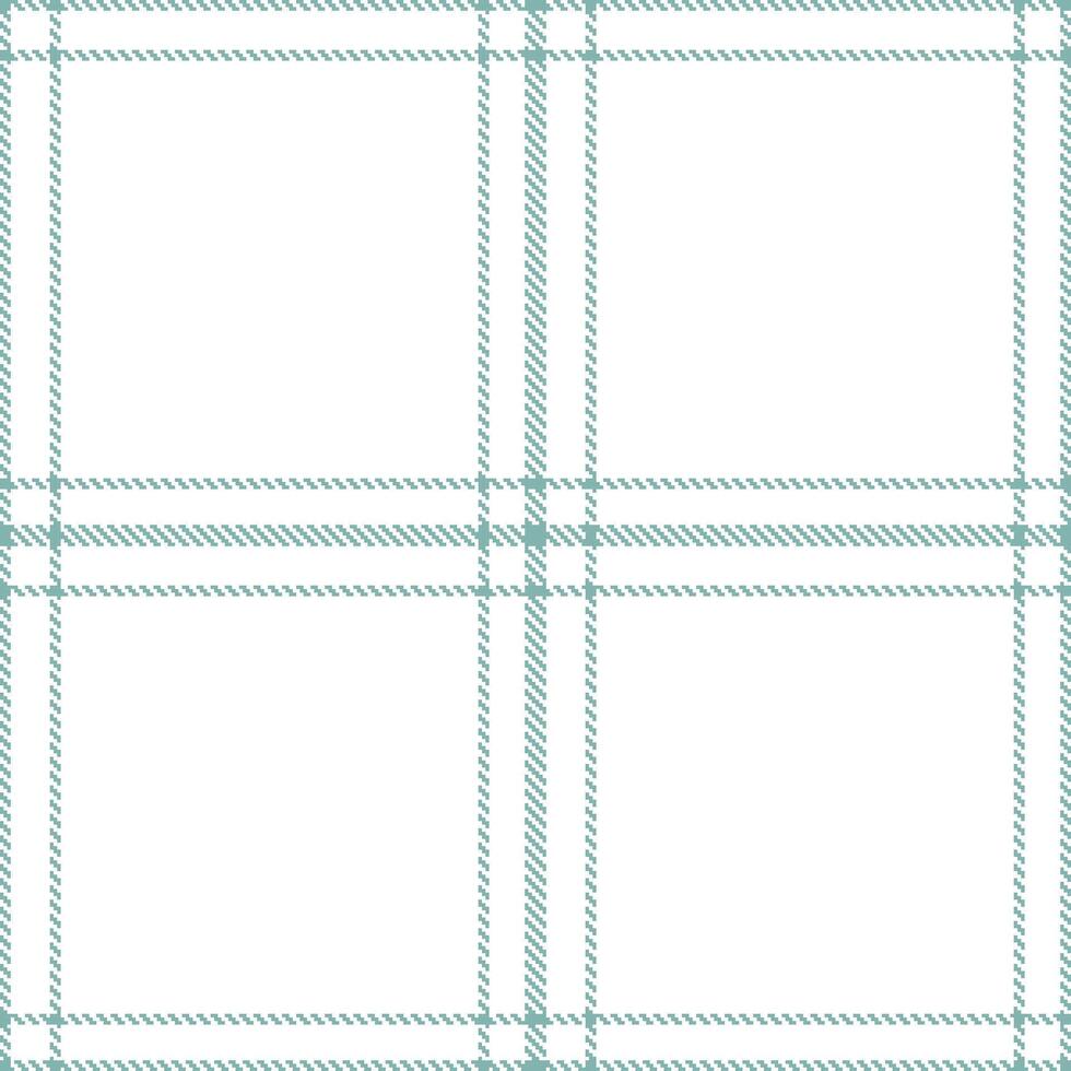 Neon Greyish Teal Seamless Tartan with Metallic White accents Textile Design vector