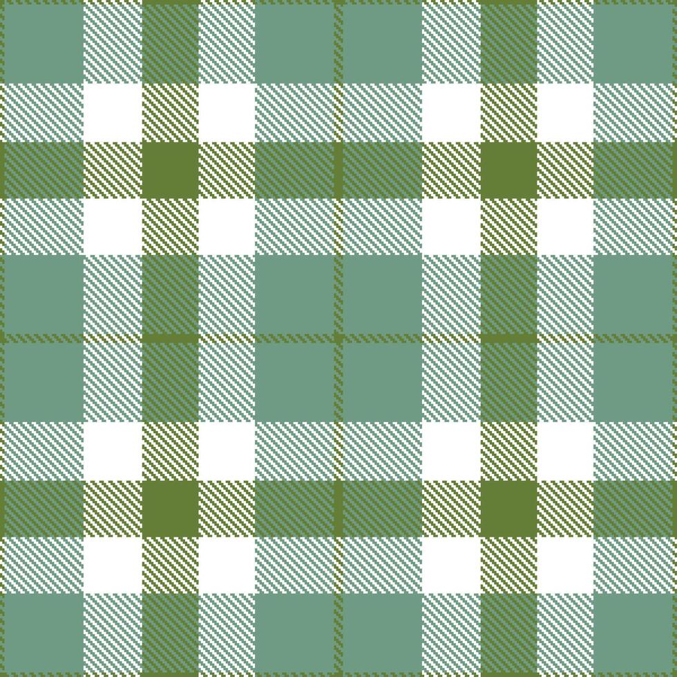Modern Seamless Tartan in Light Swamp tones Textile Design vector