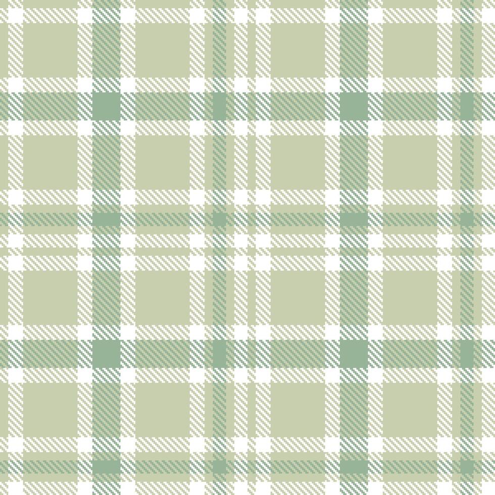 Iridescent Beige and Warm White Seamless Tartan Textile Design vector