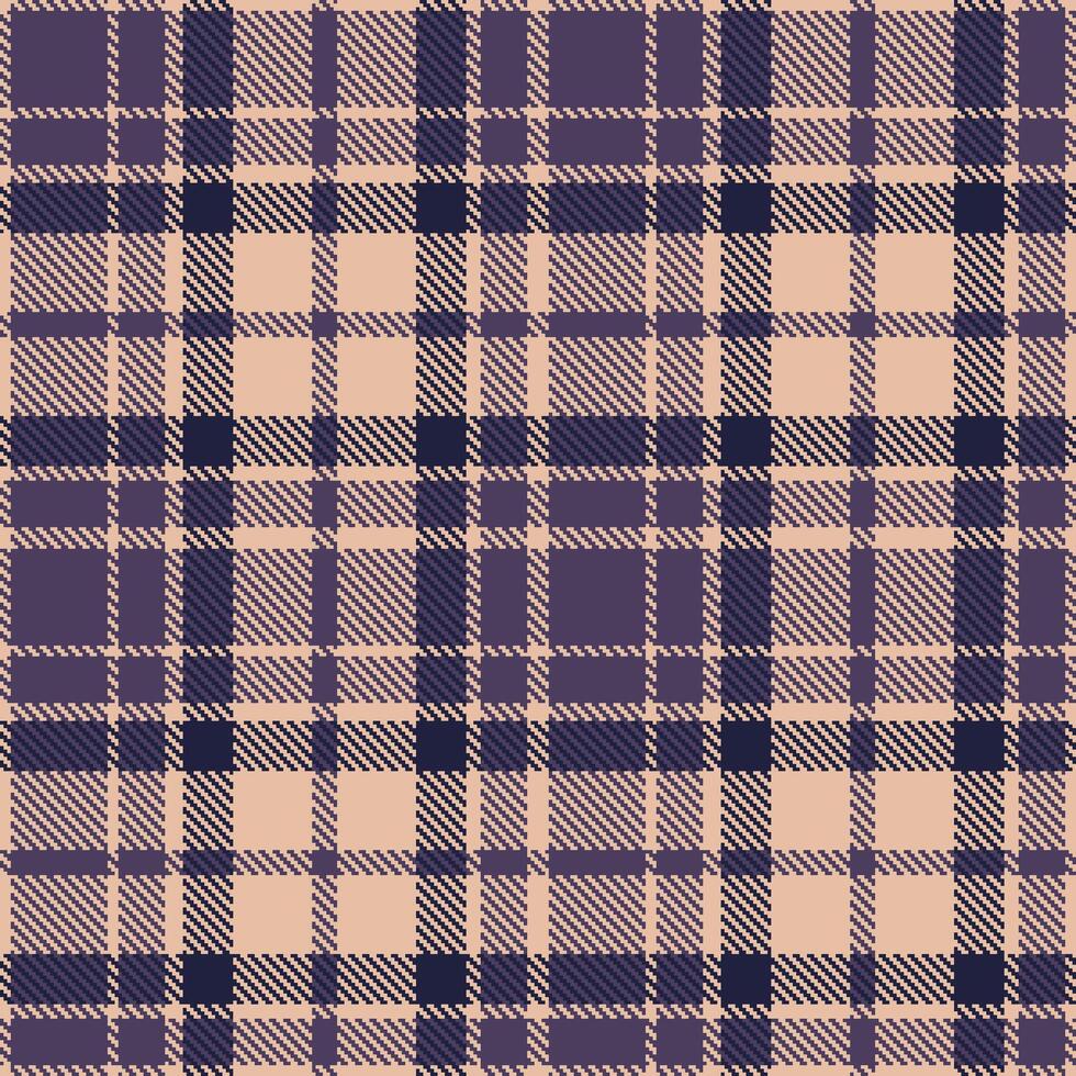 Modern Seamless Tartan in Deep Light Peach tones Textile Design Variant 2262 vector