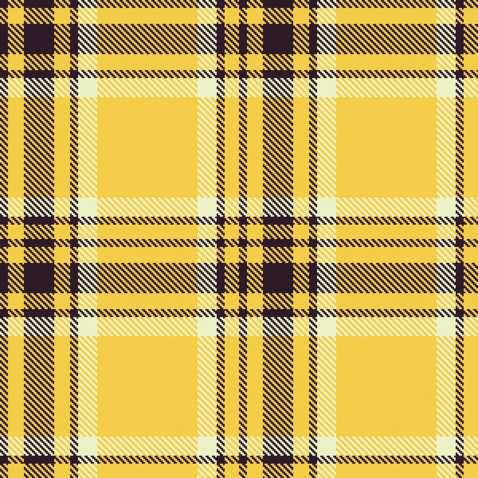 Modern Deep Very Dark Brown Seamless Tartan Textile Design vector