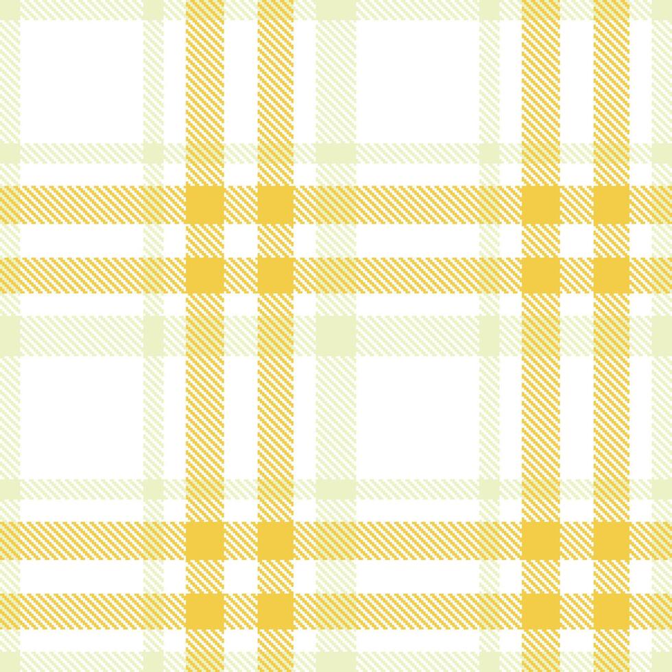 Deep White Seamless Tartan with Cool Eggshell accents Textile Design vector