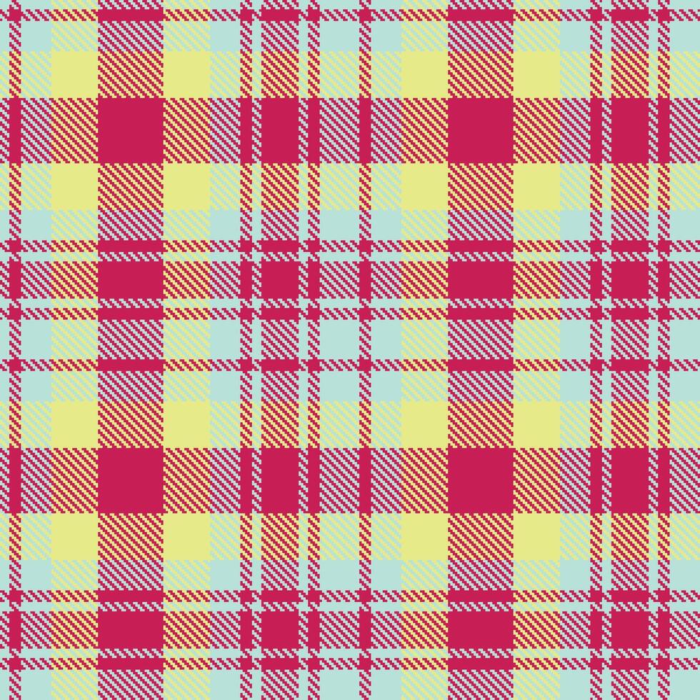 Modern Seamless Tartan in Rich Pale Aqua tones Textile Design vector