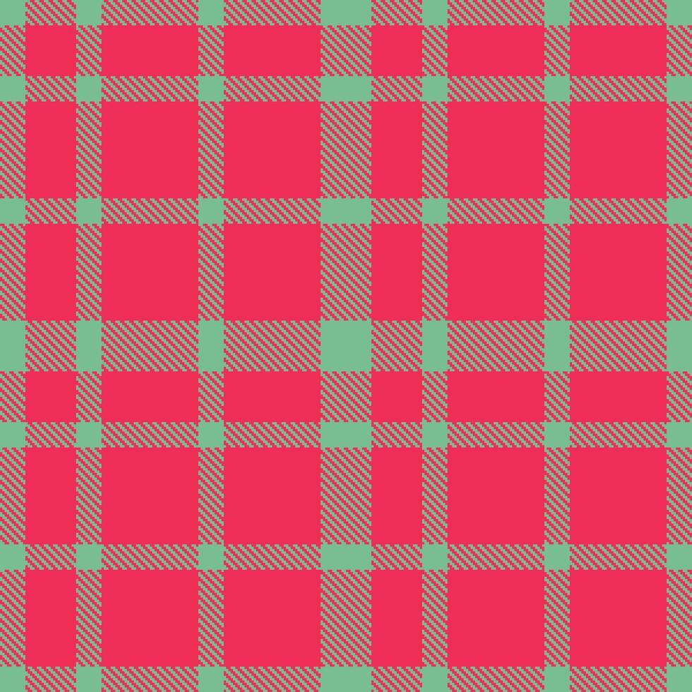 Cool Tea and Cool Red Pink Seamless Tartan Textile Design vector