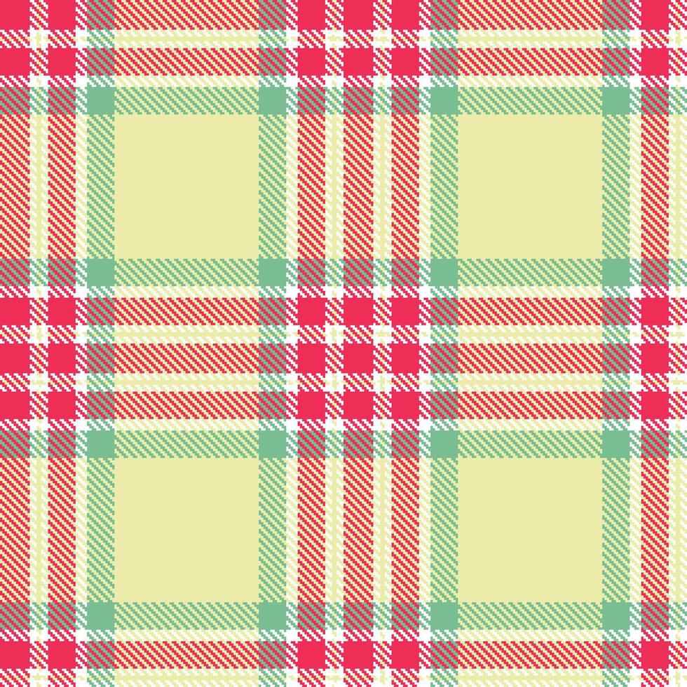 Modern Seamless Tartan in Deep White tones Textile Design 386 vector