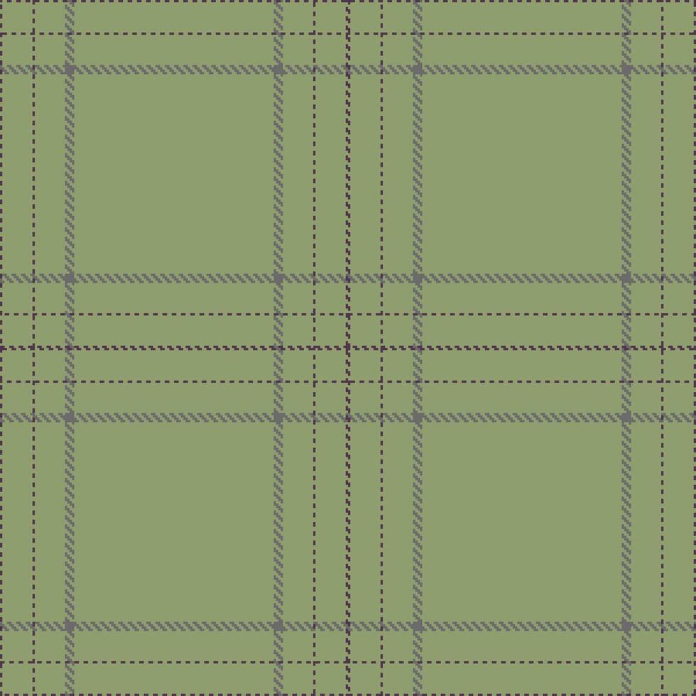 Muted Grey and green Seamless Tartan with Iridescent Dirty Purple accents Textile Design vector