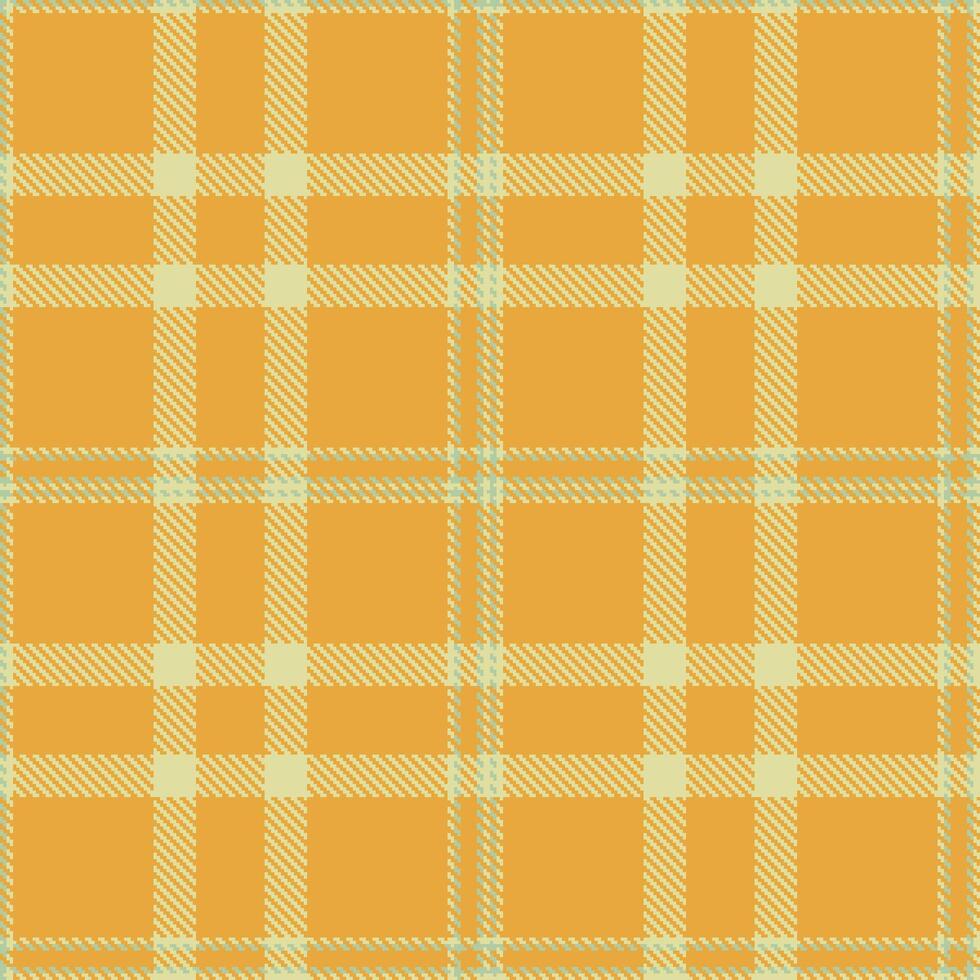 Rich Beige Seamless Tartan with Iridescent Butterscotch accents Textile Design vector