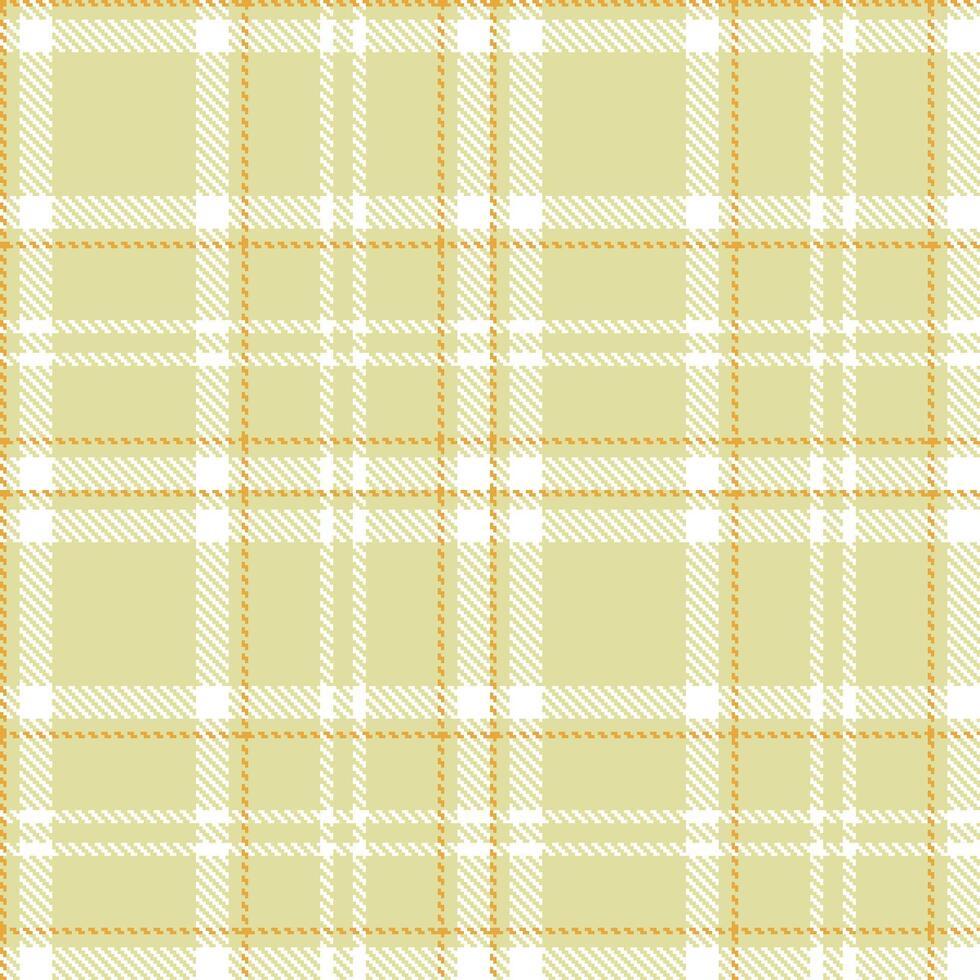 Deep Beige Seamless Tartan with Deep White accents Textile Design vector