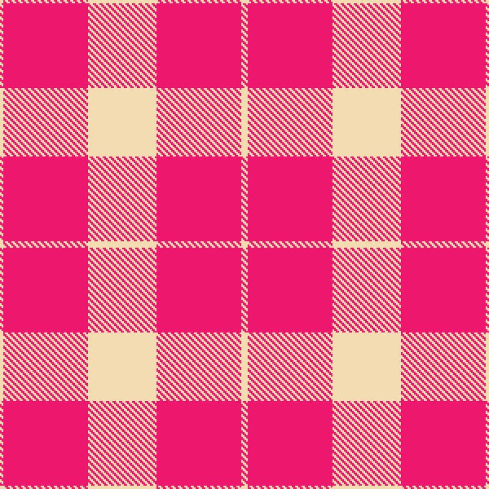 Modern Dusty Light Peach Seamless Tartan Textile Design 386 vector