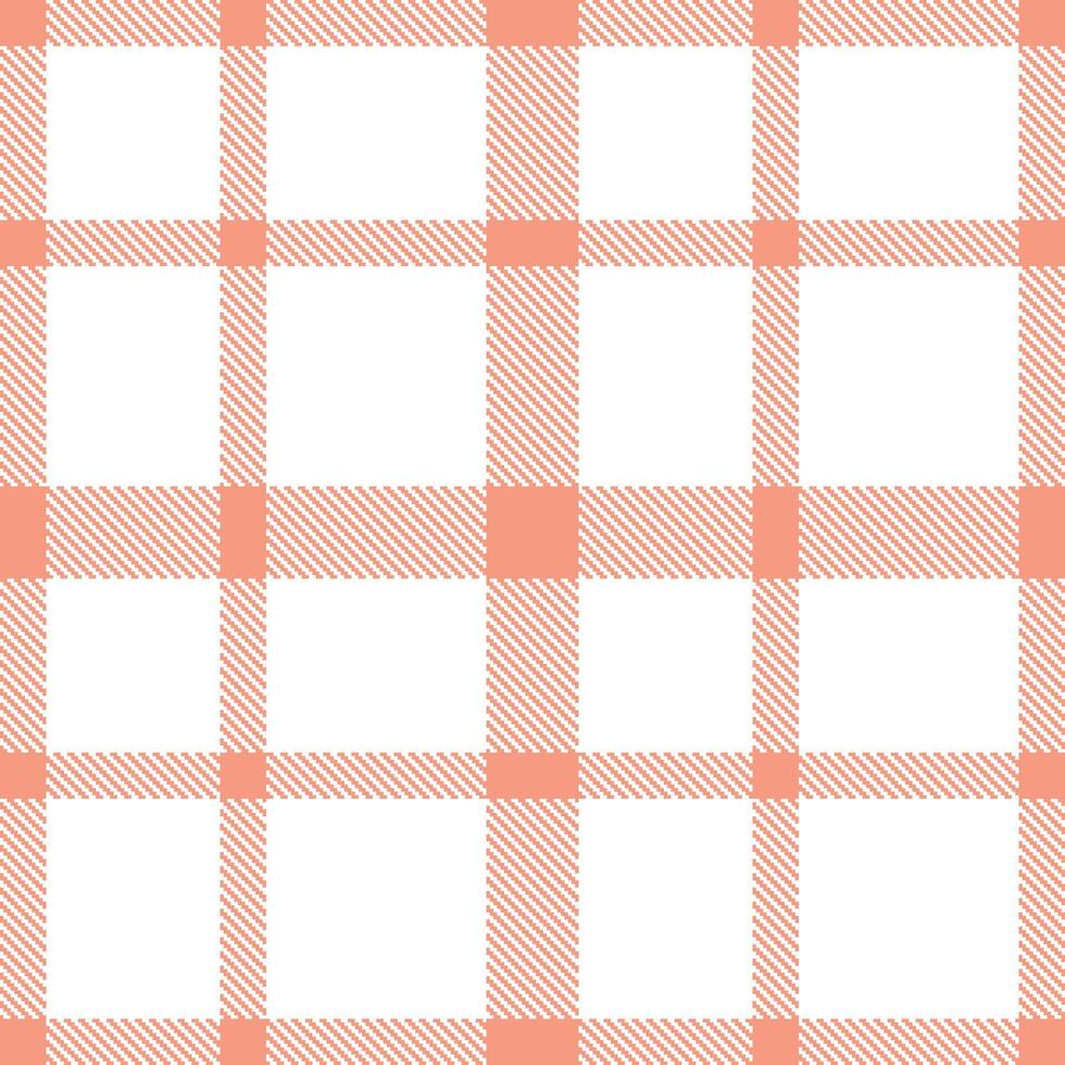 Dusty Peachy Pink Seamless Tartan with Metallic White accents Textile Design vector