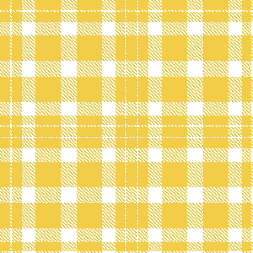 Modern Pastel Maize Seamless Tartan Textile Design vector