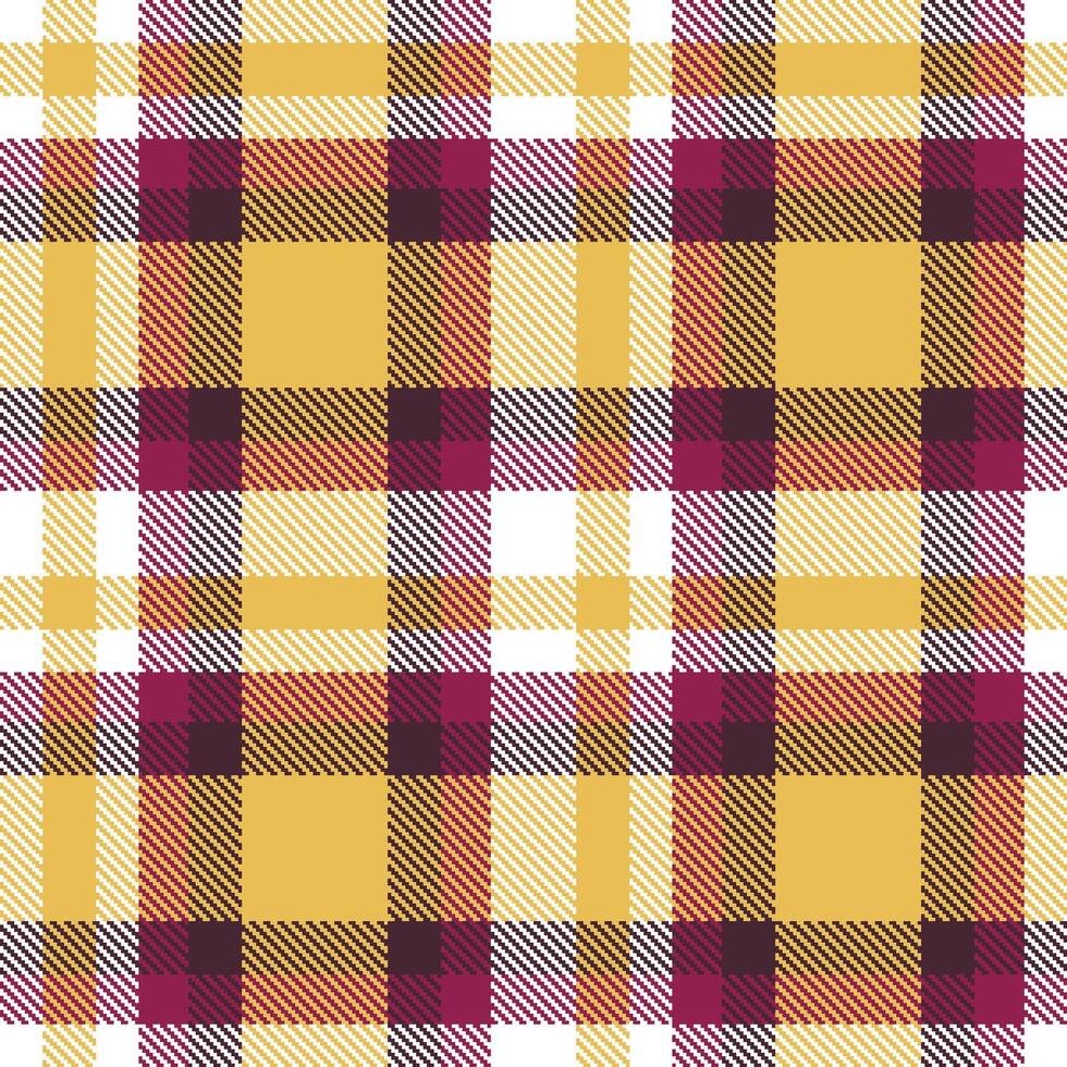 Modern Seamless Tartan in Warm White tones Textile Design Variant 760 vector