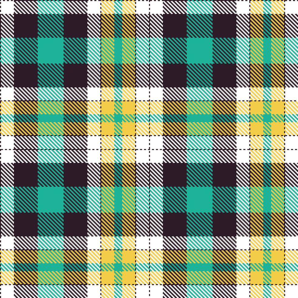 Light Very Dark Brown and Iridescent White Seamless Tartan Textile Design vector