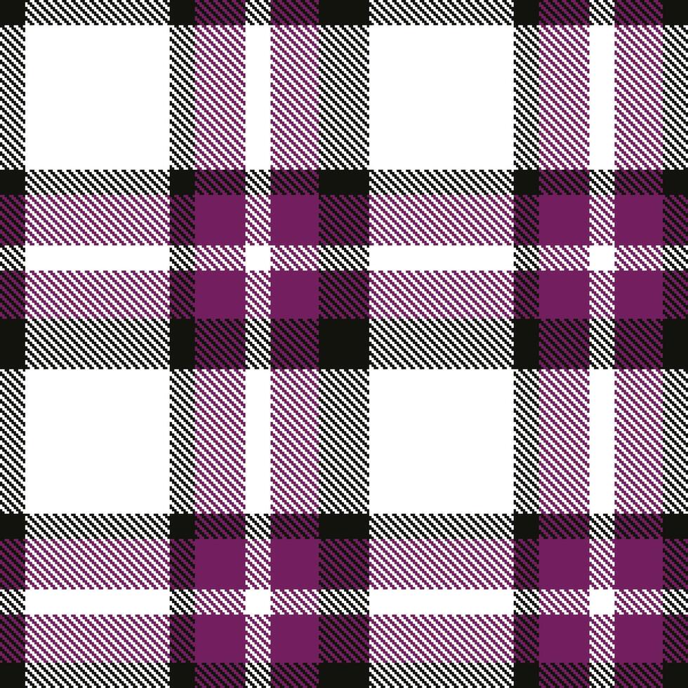 Modern Seamless Tartan in Pale Almost Black tones Textile Design 386 vector
