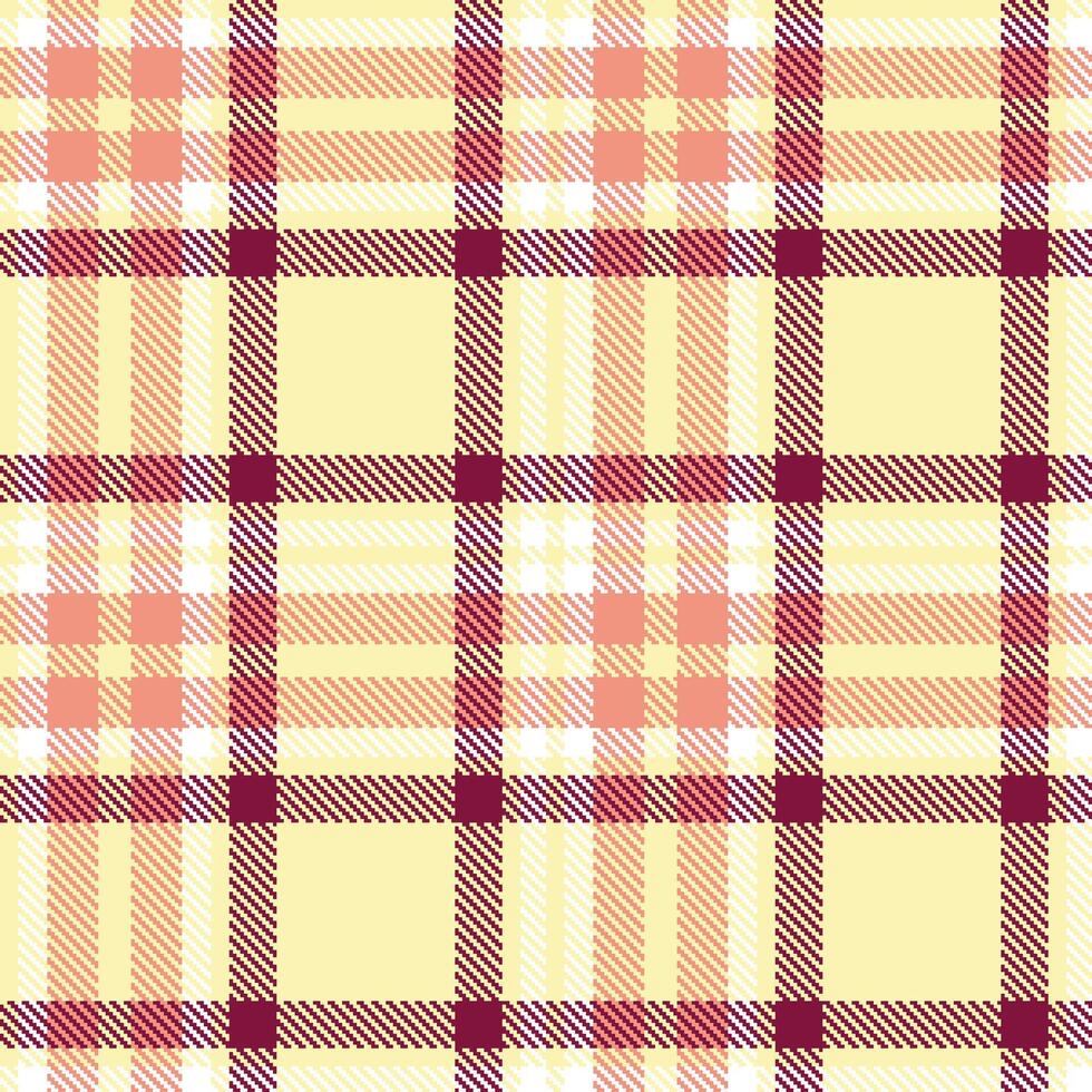Modern Seamless Tartan in Cool Light Tan tones Textile Design 386 vector