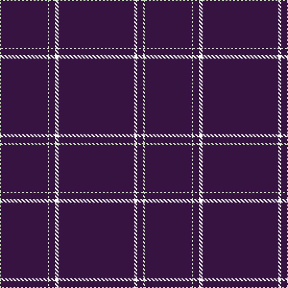 Dusty Dark Purple and Soft Light Grey Green Seamless Tartan Textile Design vector