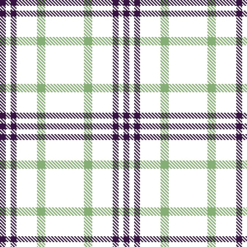 Modern Deep White Seamless Tartan Textile Design Variant 1640 vector