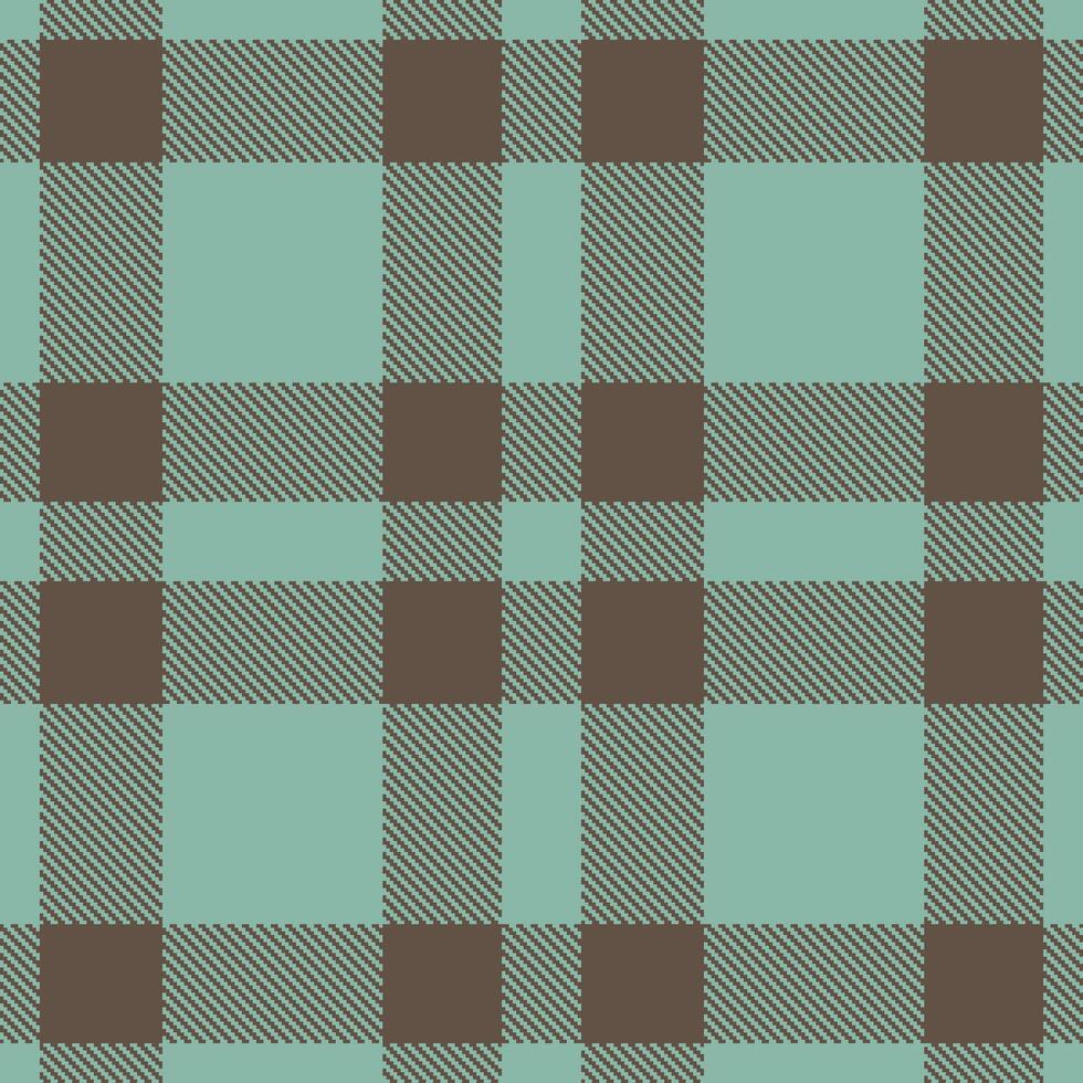 Modern Seamless Tartan in Rich Greyish Teal tones Textile Design vector
