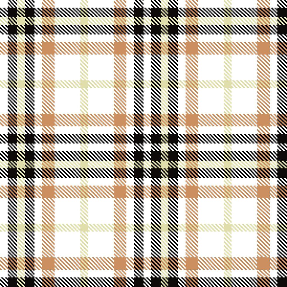 Modern Seamless Tartan in Warm White tones Textile Design Variant 1816 vector