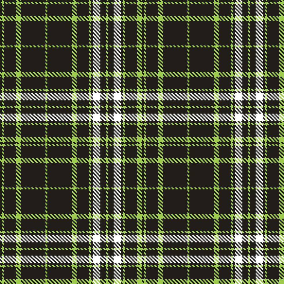 Modern Neon Almost Black Seamless Tartan Textile Design Variant 1926 vector