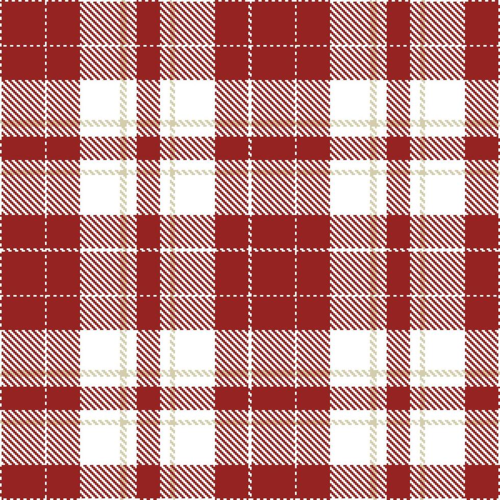 Modern Seamless Tartan in Vivid White tones Textile Design Variant 2102 vector