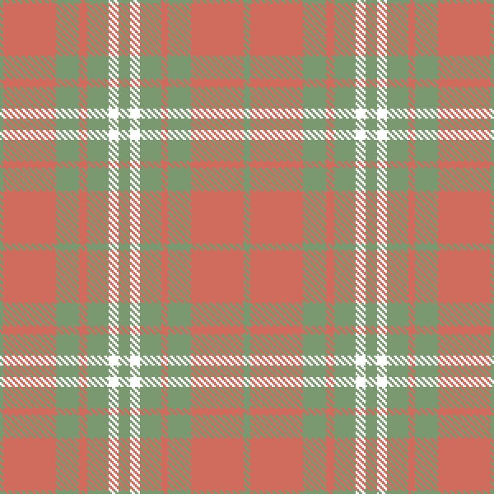 Modern Light Grey Green Seamless Tartan Textile Design vector
