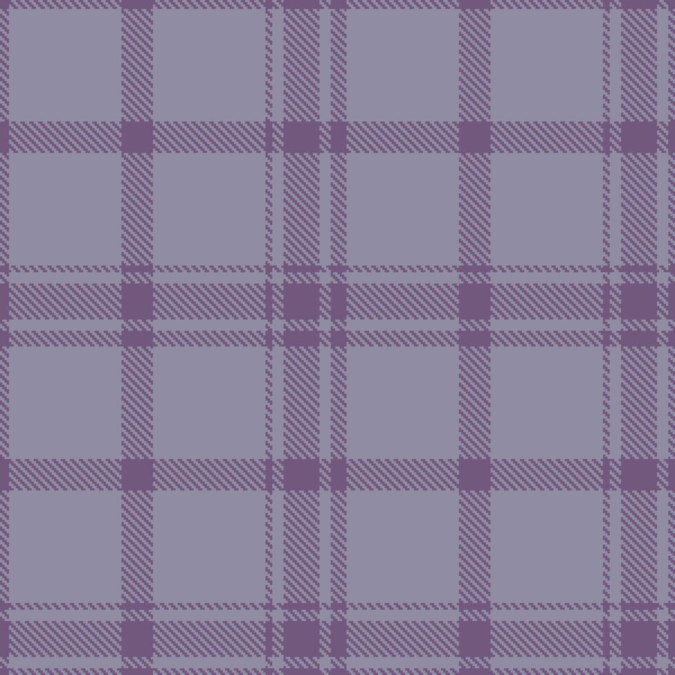 Soft Dusty Purple and Soft Purpley Grey Seamless Tartan Textile Design vector