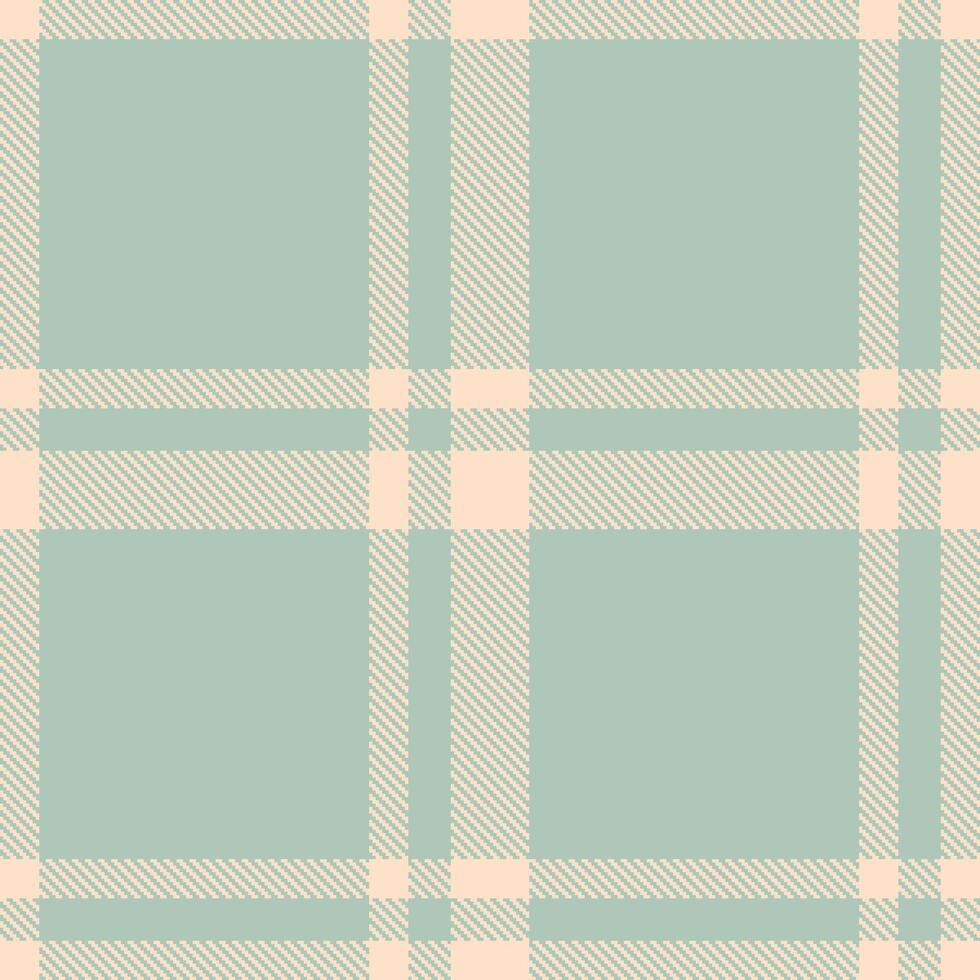 Dusty Light Peach and Deep Silver Seamless Tartan Textile Design vector