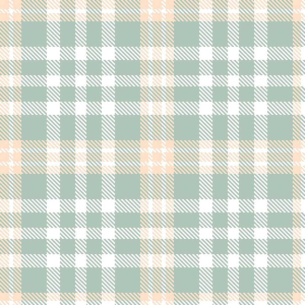 Modern Dusty White Seamless Tartan Textile Design Variant 2338 vector