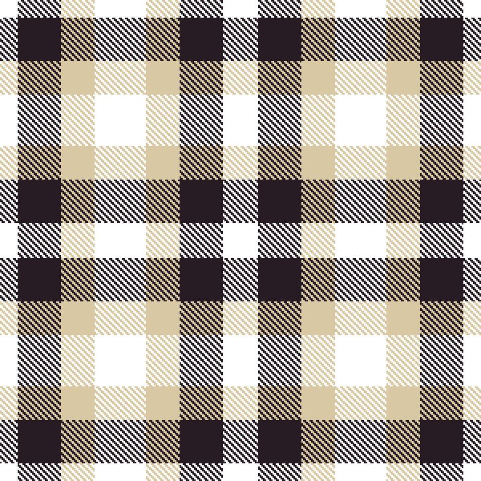 Modern Dark White Seamless Tartan Textile Design Variant 386 vector