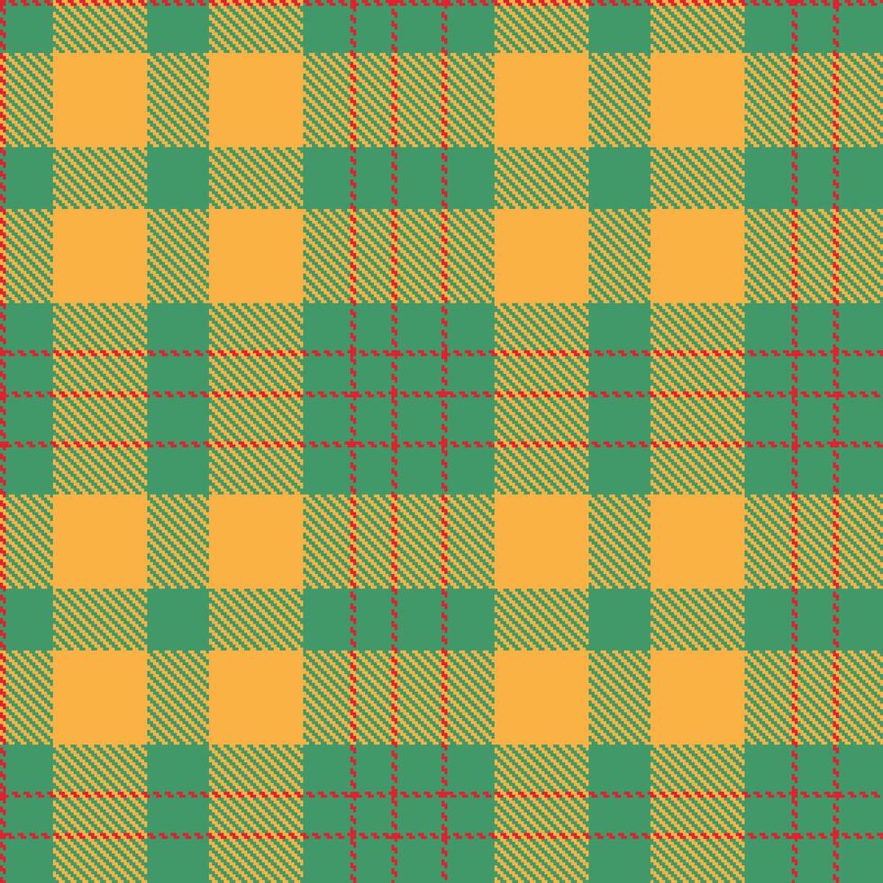 Modern Neon Ocean Green Seamless Tartan Textile Design vector