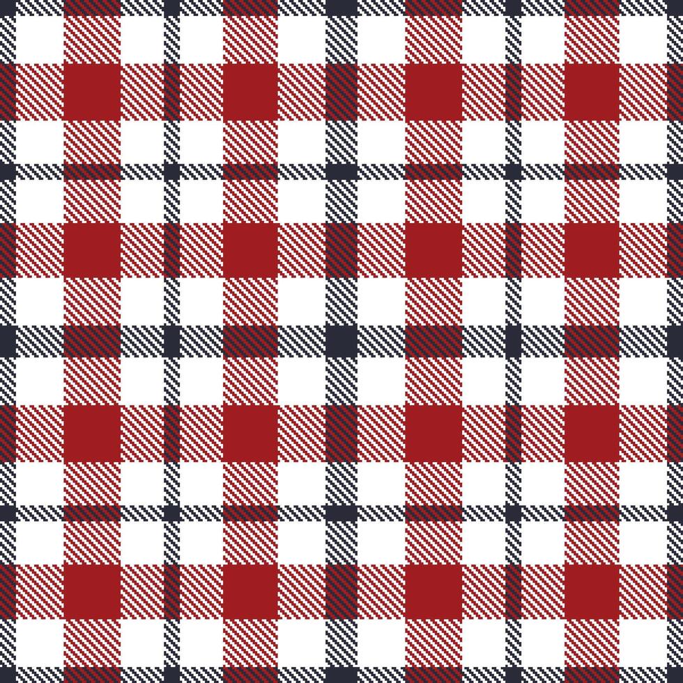 Dusty White and Cool Dark Seamless Tartan Textile Design vector