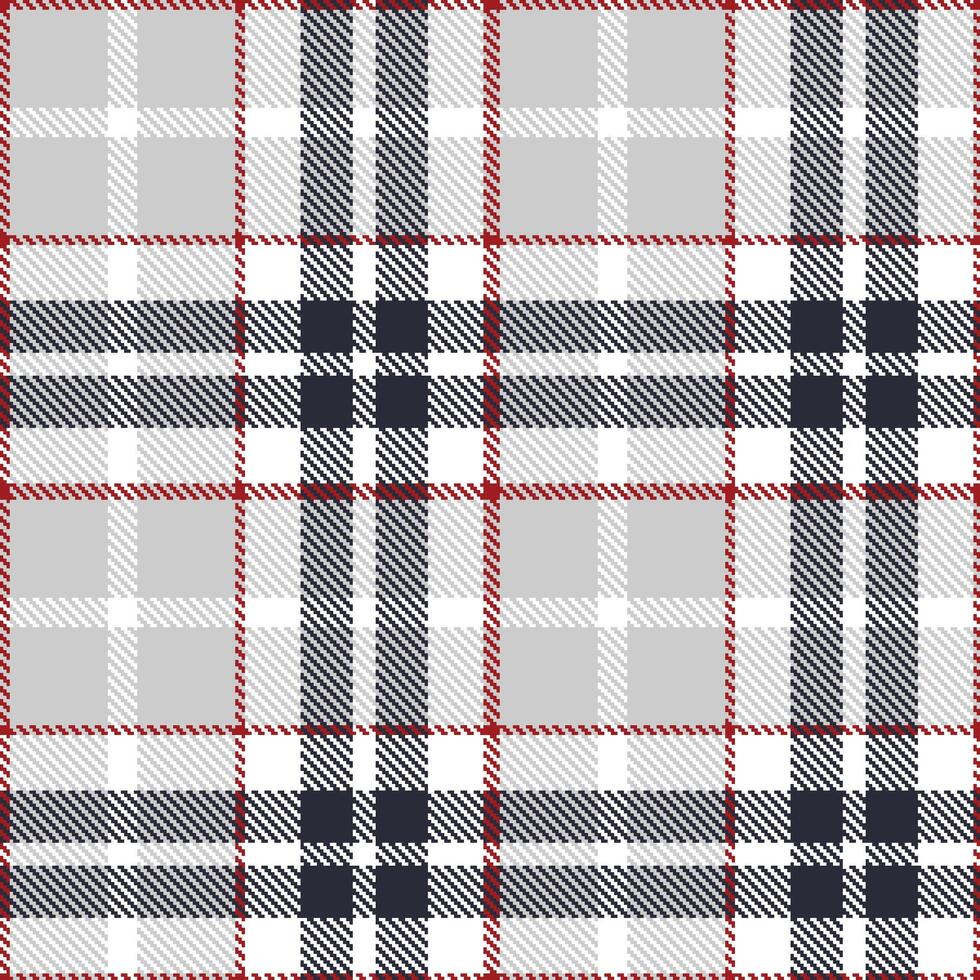 Modern Dusty White Seamless Tartan Textile Design Variant 2410 vector