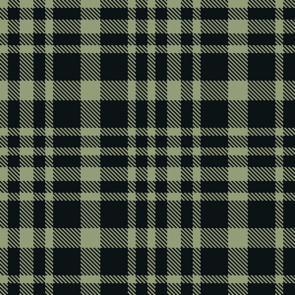Modern Dusty Grey and green Seamless Tartan Textile Design vector