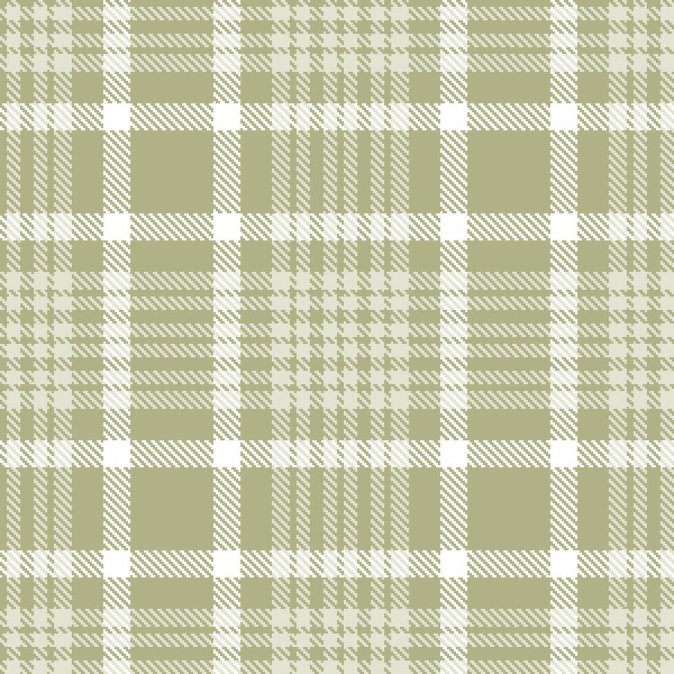 Deep Putty Seamless Tartan with Deep Light Grey accents Textile Design vector