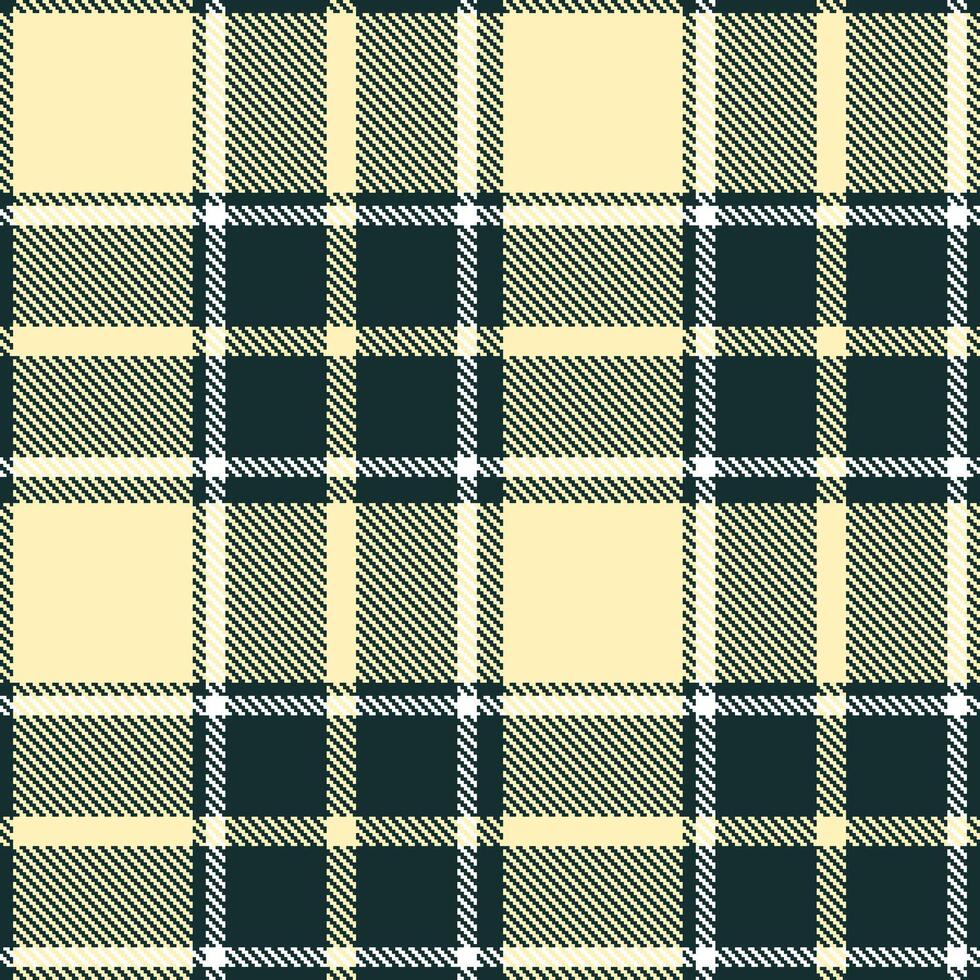 Dusty Charcoal Seamless Tartan with Dusty Light Tan accents Textile Design vector