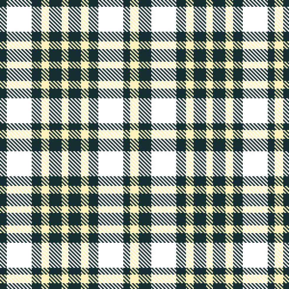 Muted Charcoal and Dusty Light Tan Seamless Tartan Textile Design vector