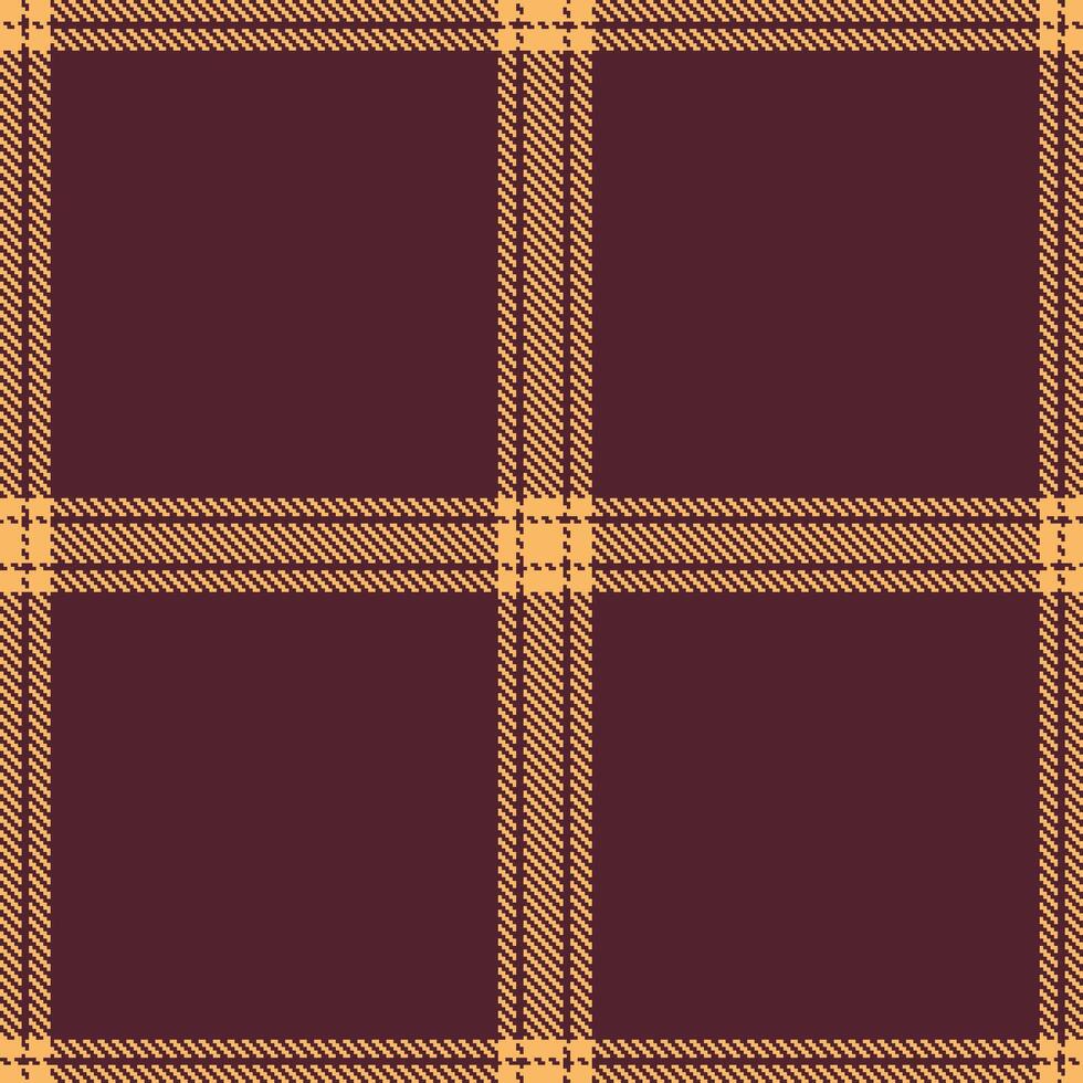 Modern Neon Apricot Seamless Tartan Textile Design vector