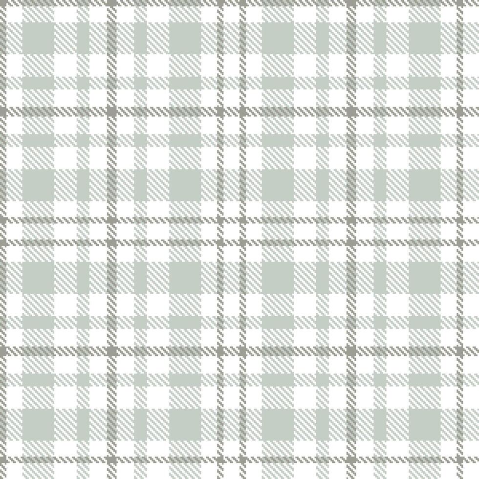 Modern Seamless Tartan in Deep White tones Textile Design Variant 2585 vector