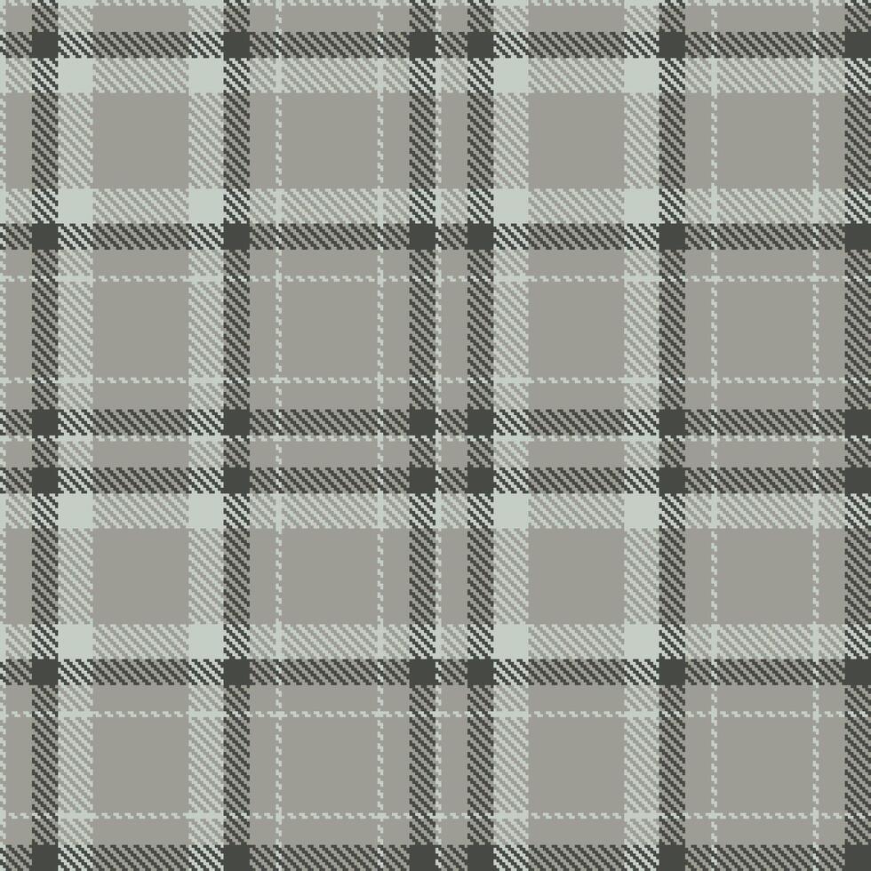Modern Metallic Silver Seamless Tartan Textile Design 386 vector